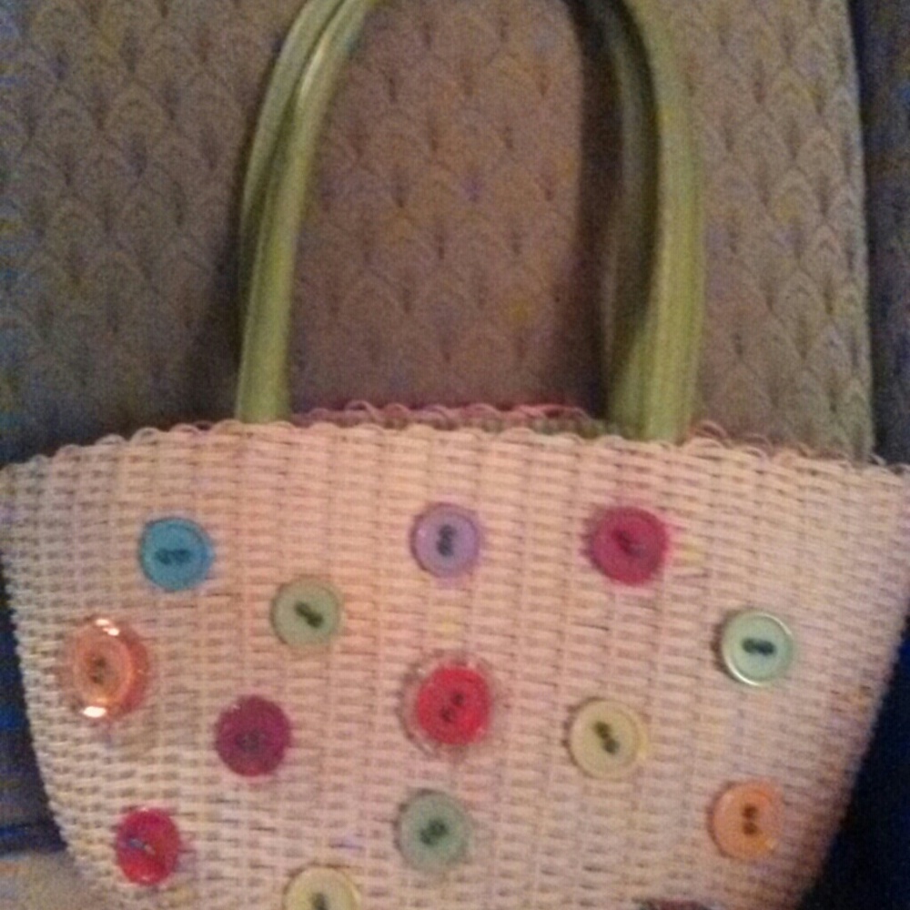 Cute Weaved, Button Bag